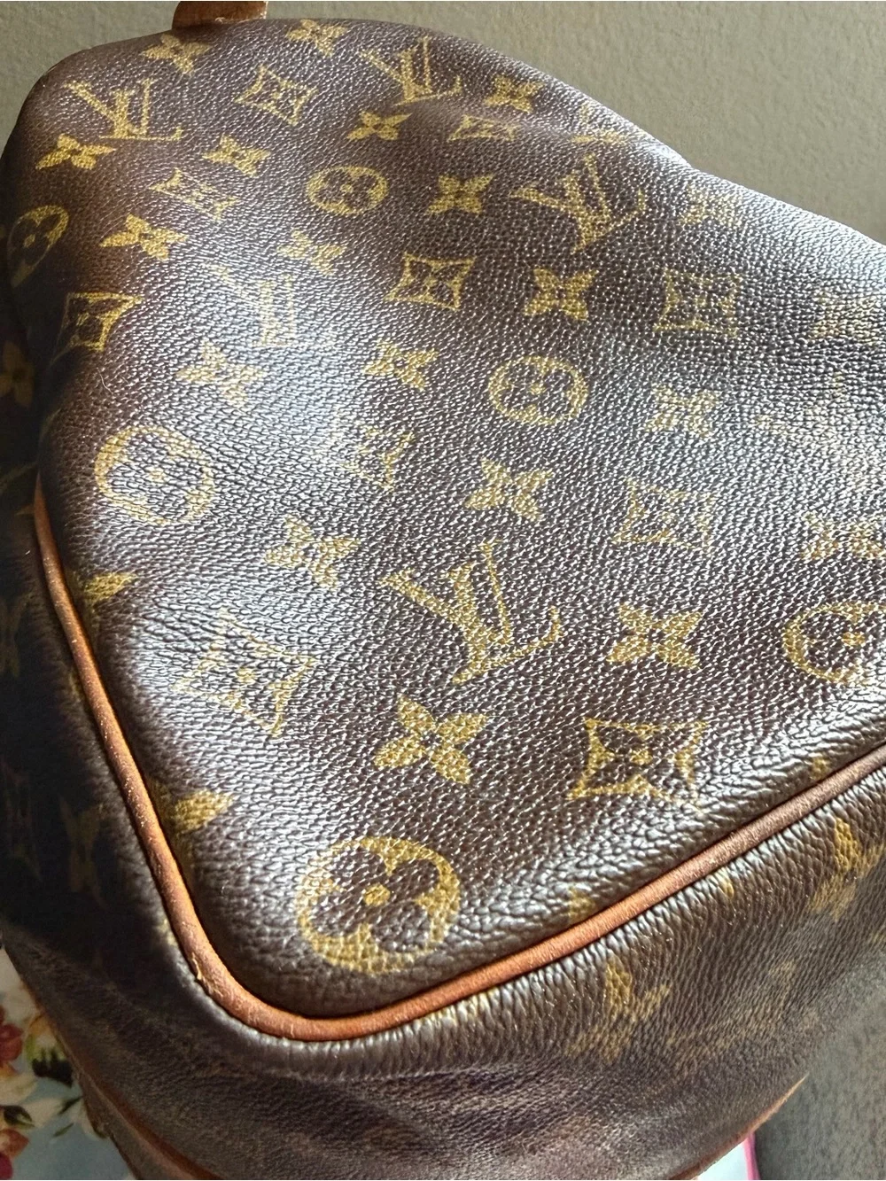 Louis Vuitton Monogram Canvas Keepall-Style 45 Travel Bag in Brown